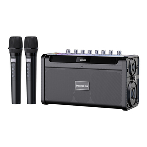 Ngoài trời bùng nổ hộp máy karaoke Dải vai không dây <span class=keywords><strong>Bluetooth</strong></span> loa 2 cái Micro thể thao Đảng KTV trộn giao diện điều khiển - Product Image 1