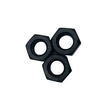 Porca hexagonal preta alta resistência, ecrou porca tusta din934 grau 8 10 12 nozes hexagonais pesadas de alta resistência m6 m8 m10 m12 m14 m16 m18 m20