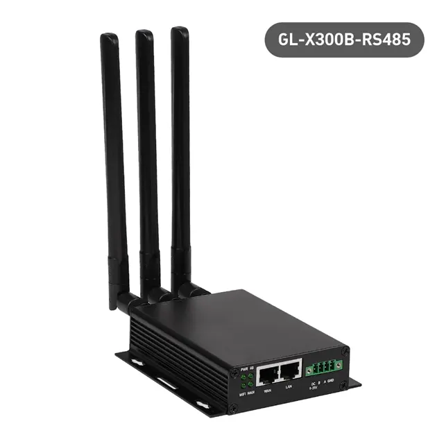 GL-X300B 4G LTE gateway sem fio router cartão SIM gateway celular industrial RS485 para soluções industriais RV WiFi Wiguardvpn