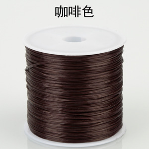 工厂现货60米长彩色弹力水晶串珠饰制作100% 涤纶珠饰 - Product Image 6