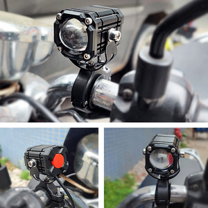 赤色警告灯ヘッドライト<span class=keywords><strong>LED</strong></span>補助照明システムユニバーサルフォグモーターサイクルライト