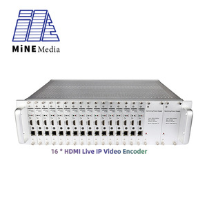 3U Rack montato 16 canali H264/H265 HDMI per IP IPTV Broadcast Video Encoder SRT HTTPS - Product Image 1