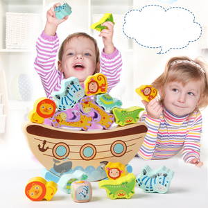 Educational Toy Cartoon Colorful <strong>Building</strong> <strong>Blocks</strong> Eco-friendly Balance Toy Wooden <strong>Pattern</strong> <strong>Blocks</strong> Animals