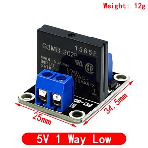 Auf Lager PCBA Factory 5V Relais 1 2 4 8 Kanal für OMRON SSR High Low Level Halbleiter relais modul 250V 2A - Product Image 3