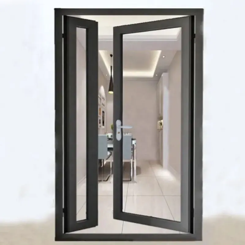 Warren Exterior Entrada Principal Portas Portas Dianteiras Para Casas Modern Double Leaf Swing French Door