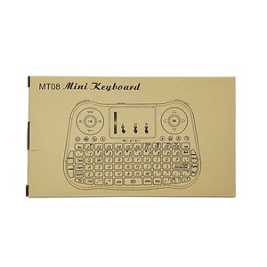 Mini teclado MT08 con panel táctil, teclados con luz LED Smart Mini, Mini Gamepad Control remoto Teclado de TV - Product Image 3