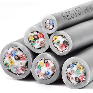 2/10/50m yüksek esneklik CNC bükümlü çift koruyuculu kablo tel 2/4/6/8/10/12 çekirdek 26-17AWG TRVVPS yağa dayanıklı ve bükme kablosu - Product Image 1