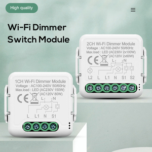 WiFiスマートモジュール2ギャング2Way LED調光スイッチ220V壁ライトスイッチホーム使用最大240V互換スマートライフアプリカスタマイズ可能 - Product Image 2