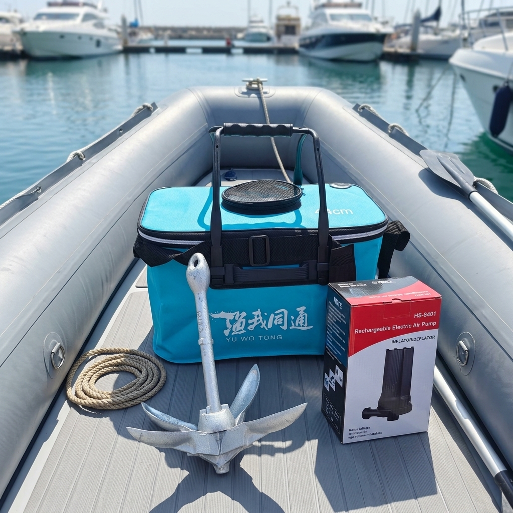 Kit de Confort de Pesca (24L + Ancla + Bomba Recargable)