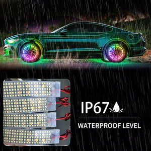 JINXIN 1.35M 12V 4PC DC5-Row LEDライトバー新モデル17インチIP68ホイールリムライトストリップリングキットカーLEDライトバー - Product Image 2