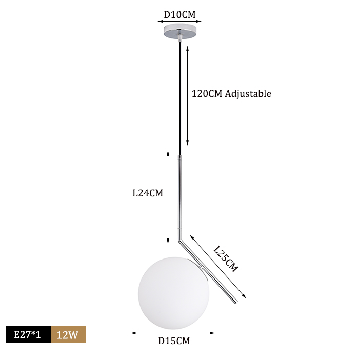 D chrome 15cm balle