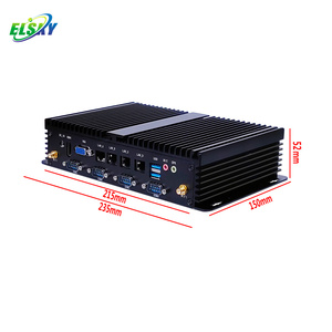CPU ile ELSKY endüstriyel küçük Mini Pc SPC450 haswell-u 4. Gen çekirdek i3 i5 i7 6 * COM RS232/RS422/RS485 VGA HD_MI destek 4K - Product Image 2