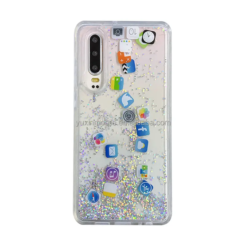 Quicksand फोन के मामले में सैमसंग के लिए A34 A54 चमक पानी रंगीन फोन कवर मामले के लिए TECNO स्पार्क और REDMI नोट 11 प्रो