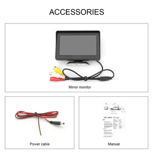 Monitor de vista trasera para salpicadero de coche, dispositivo TFT de 4,3 pulgadas, RCA, Ayuda de marcha atrás para aparcamiento - Product Image 5