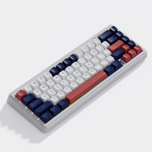 Teclado para juegos ultracompacto de 67 teclas, diseño 65%, tres modos, retroiluminación RGB personalizable, teclas de membrana Silenciosas Para PC