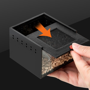 กล่องอะคริลิคแมงมุม Terrarium กล่องเพาะพันธุ์แมลงแมงป่องแมลงปีนเขากล่องให้อาหาร - Product Image 4