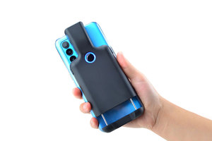 Lector de escáner de código de barras de código móvil QR inalámbrico de respaldo de mano para teléfonos IOS y Android