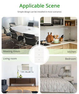 CHNLAN 120 tipi amerikan standart Tuya WiFi akıllı ışık anahtarı Push Button duvar anahtarı 1/2/3 Gang Alexa Google ev ile çalışmak - Product Image 6