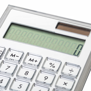 Thiết Bị Văn Phòng Huisen, Màn Hình LCD Lớn 12 Chữ Số, Máy Tính Acrylic Màu Bạc Dùng Cho Gia Đình Văn Phòng - Product Image 3