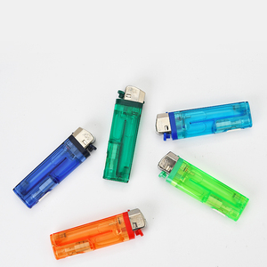 环保方形打火机，带AS和发光二极管灯塑料火花打火机，用于野营和吸烟 - Product Image 3