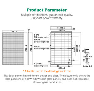 Customizable <strong>Solar</strong> Power <strong>Module</strong> 550 Watt <strong>Solar</strong> Panel <strong>Solar</strong> System for Home