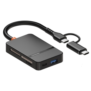 Profesyonel çoklu 6 2 USB 3.0 Hub adaptörü dijital SD/TF/MS/CF kart USB bellek Disk genişletme kart okuyucu telefon bilgisayar için - Product Image 2