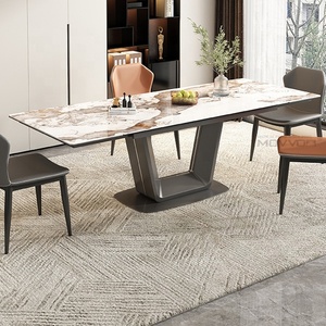 Mesas de comedor con diseños de vidrio ajustables modernos multifuncionales personalizados de fábrica - Product Image 1