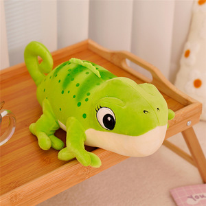 クリエイティブグリーントカゲぬいぐるみリアルなぬいぐるみぬいぐるみ人形ぬいぐるみカメレオンかわいいぬいぐるみ
