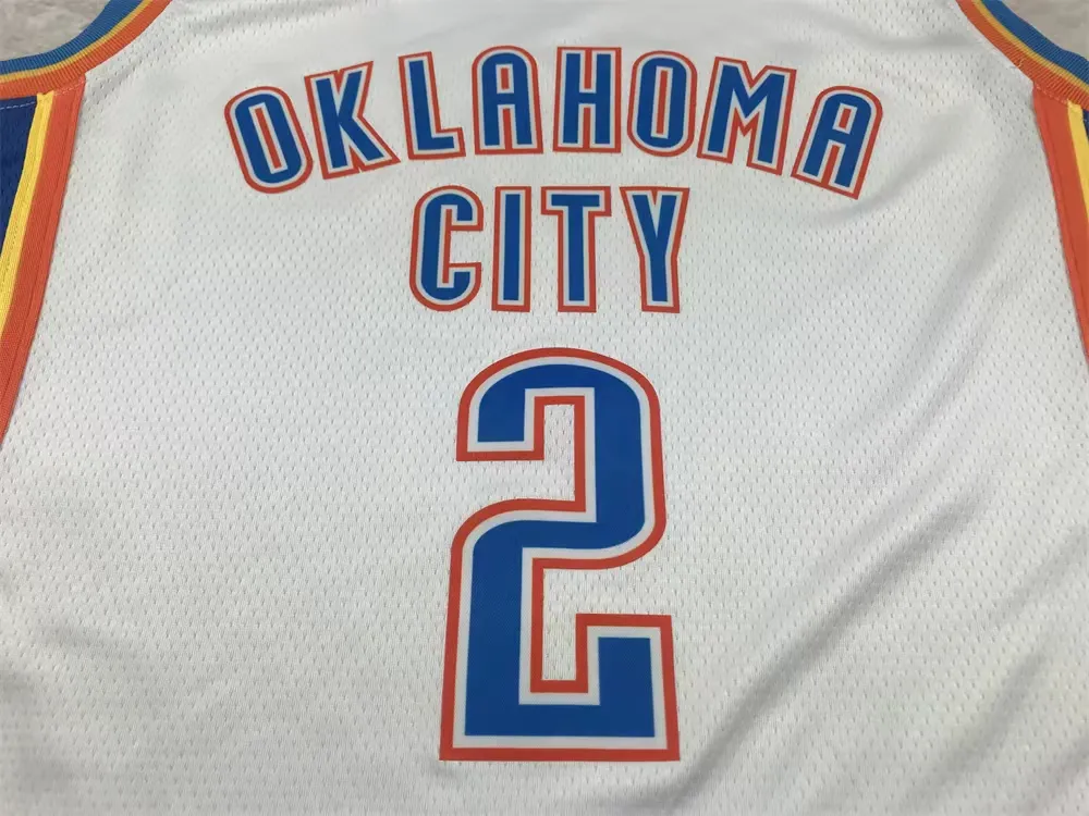 Listo para enviar 2023/24 Hombres Baloncesto Jersey Camisa Gilgeous-Alexander Venta al por mayor Nuevo Termosellado OKC Thunder Nbaing Jerseys