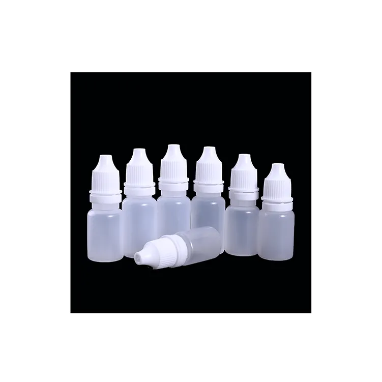 Flexible póngase en contacto-claro de polietileno de baja densidad (LDPE) botella de cuentagotas