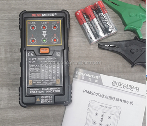 Misuratore PM5900 3 indicatore di rotazione del motore misuratore di sequenza indicatore di campo rotante 3 fase sistema di prova del motore Multimetro - Product Image 2