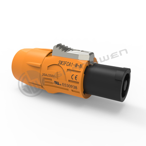 <strong>Input</strong> <strong>Output</strong> Powercon Chassis Plug <strong>Connector</strong> 3Pin 250v Plug Male Blue Led Speakon <strong>Connector</strong> - Product Image 1