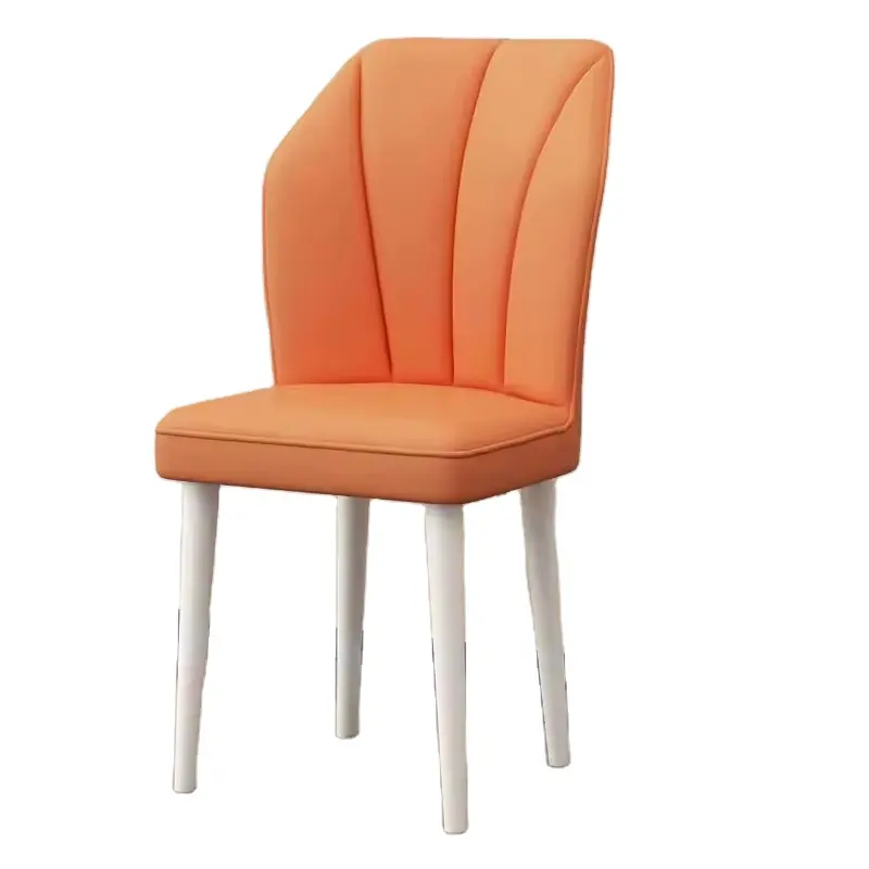 Venda quente preço barato couro PU desenho colorido pernas de metal cadeira de sala de jantar