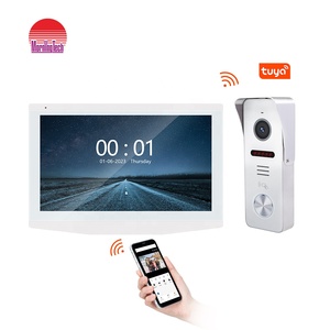 Sistema de videoportero con cable para apartamento, sistema de timbre WiFi de vídeo, soporte de monitoreo, desbloqueo, intercomunicador de doble vía para el hogar - Product Image 2
