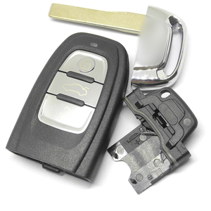 Topbest 3 ปุ่มรีโมทกุญแจรถShellสําหรับA-Audi A4L Q5 A3 A4 A5 A6 A8 S8 Quattro Q7 เปลี่ยนHU66 ใบมีดKey - Product Image 2