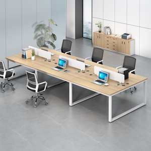 <strong>Customized</strong> Modular Office Furniture 4 Way <strong>Computer</strong> <strong>Desk</strong> Workstation With Cpu and Keyboard - Product Image 6