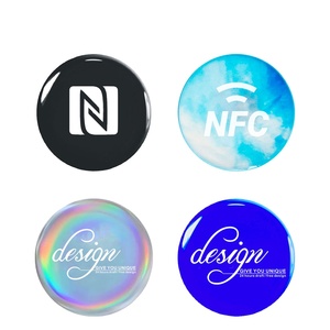 Cá nhân hoá tùy chỉnh chất lượng cao màu đen programmable13.56mhz 213 chip NFC <span class=keywords><strong>Epoxy</strong></span> Logo dán/nhãn/<span class=keywords><strong>Tag</strong></span> không thấm nước 20 mét - Product Image 2