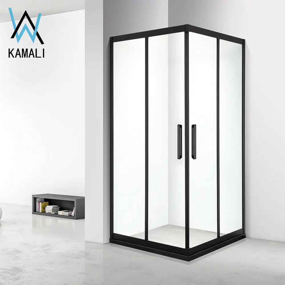 Kamali – salle de bain sanitaire personnalisée 304SUS, cabine de douche simple en acier inoxydable 80x80 carré, cabine de douche bateau fermée