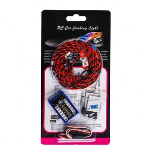 12 Leds araba LED lambalar işık Strobe aydınlatma kiti için 1/10 1/8 HSP TAMIYA TAMIYA D90 SCX10 RC araba modeli - Product Image 2