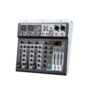 Cooyinka Mini alta calidad 4 canales Dual DSP profesional DJ mezclador de música consola de Audio con procesador de sonido Dual DSP - Product Image 1