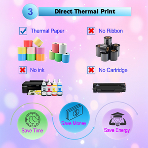 AIXW Mini Thermal Label <strong>Printer</strong> USB Bluetooth Small Size Dual Print <strong>QR</strong> Code Android IOS Phone Line Thermal <strong>Printer</strong> - Product Image 4