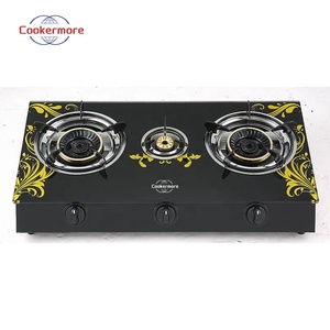 炊具更多3燃烧器自动点火燃气灶具铁内置家用和汽车炊具 - Product Image 3