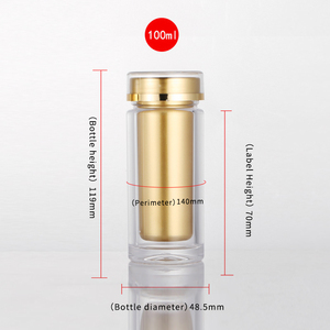 Kapsüller için 100 ML PS uzun yuvarlak şişe temizle takviyesi konteyner kavanoz plastik kap konteyner - Product Image 6