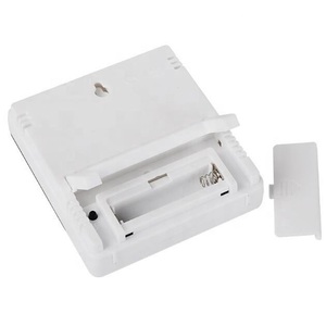Medidor de temperatura y humedad con pantalla LCD Digital, reloj multifunción, termómetro de habitación, higrómetro, medidor de temperatura y humedad, 2 unidades