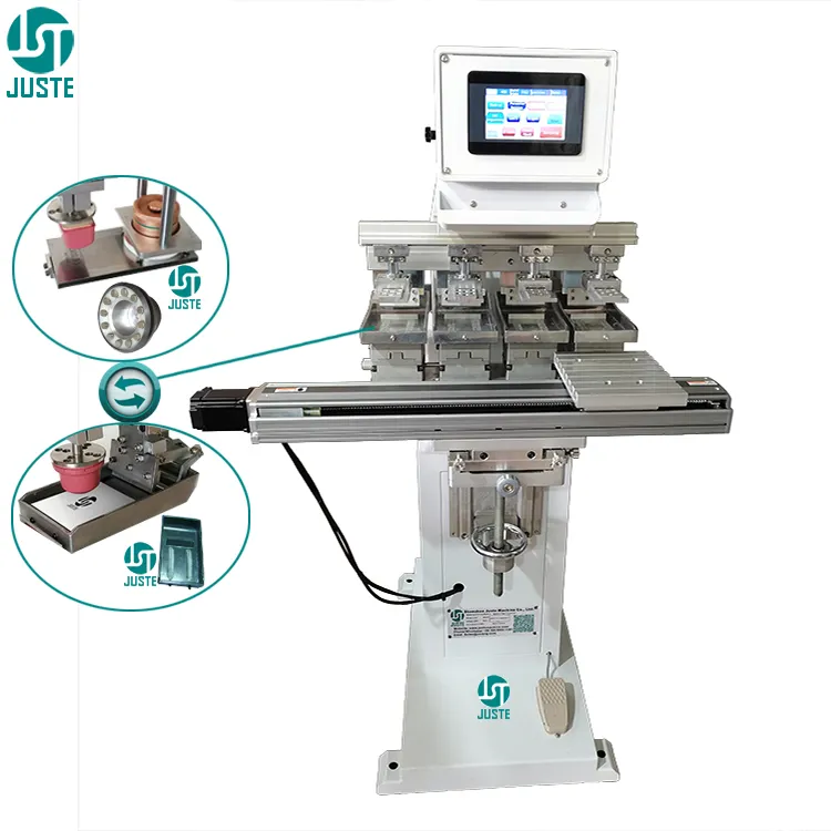 4 Colour Pad Printer Fully Electric Ink Cup Mould Laser Pad Printing Machine With Doctor Blade Holder Shaft Paint Spare Parts