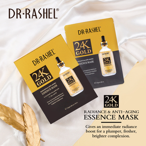 DR RASHEL için 24K altın Radiance Anti-Aging yüz maskesi fabrika kaynağı Mineral özü levha maskesi penetrasyon hidrasyon kollajen - Product Image 6