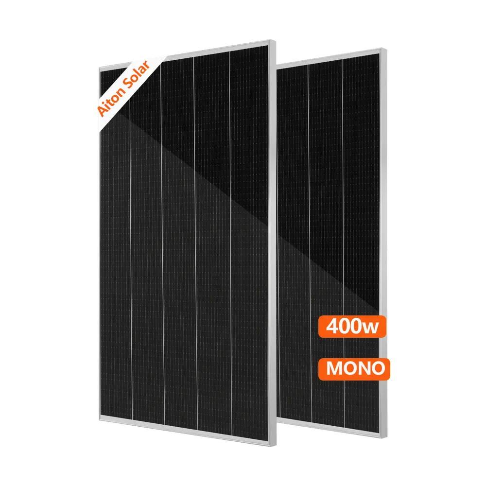 Productos solares AiTon, panel solar de 400W, panel solar 6BB, materia prima para uso doméstico y exterior