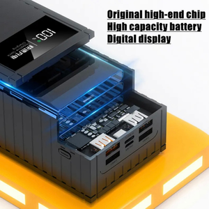 益森60000毫安时储能大容量容器4输出USB 2输入快速充电户外储能