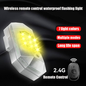 ไฟแฟลช LED M3ไร้สาย RC 7สีสำหรับรถยนต์รถจักรยานยนต์อัตโนมัติโดรนสกู๊ตเตอร์กันการชน - Product Image 4