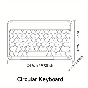 Ultra-thin Wireless <strong>Keyboard</strong>, Suitable for iPad Tablets, Laptops, Suitable for Air, HUAWEI, Lenovo, Etc., Wireless <strong>Keyboard</strong>, R